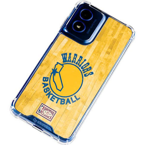 NBA Golden State Warriors Hardwood Classics Moto G 5G (2024) Clear Case